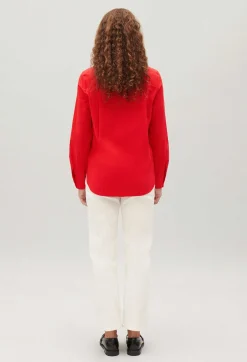 New Long-Sleeved Cotton Blouse Women Tops And Shirts