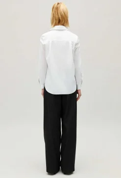 Hot Long-Sleeved Cotton Blouse Women Tops And Shirts