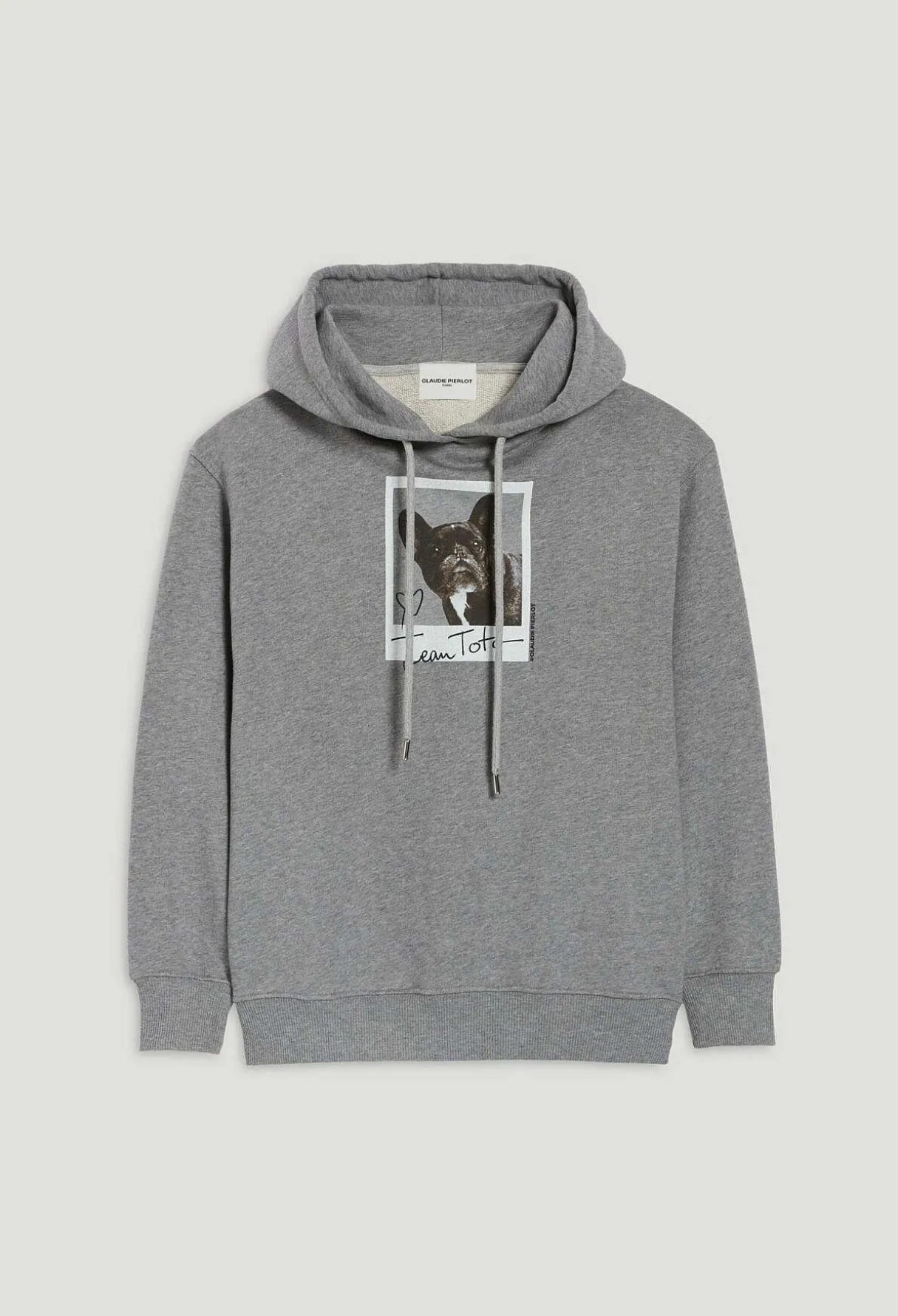 Best Sale Marled Grey Jean Toto Hooded Sweatshirt Women Sweaters And Cardigans