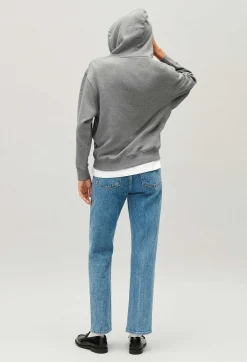 Best Sale Marled Grey Jean Toto Hooded Sweatshirt Women Sweaters And Cardigans