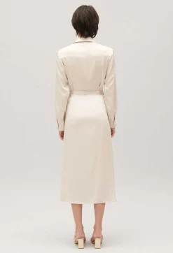 Cheap Midi Wrap Dress Women Dresses
