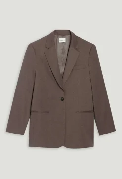 Hot Mocha Brown Suit Jacket Women Blazers
