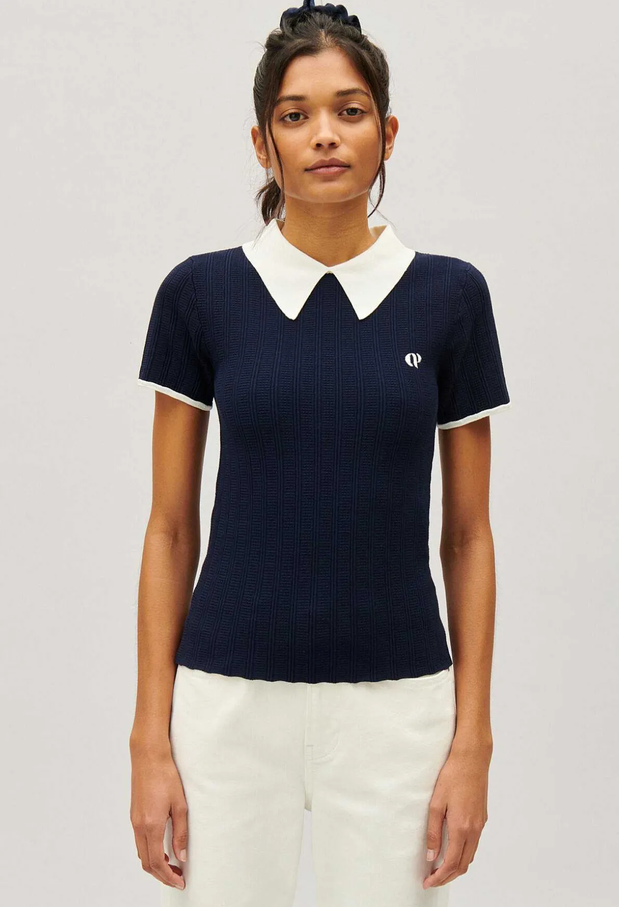 Sale Navy Blue Tennis Top Women Tops And Shirts