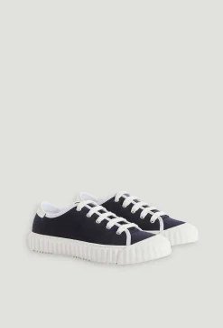 Shop Navy Canvas Tennis Shoes Women Sneakers And Bensimon