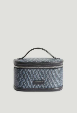 Cheap Navy Monogram Canvas Vanity Case Women Mini-Bags