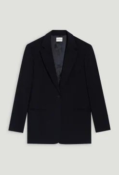 Flash Sale Navy Oversized Suit Jacket Women Blazers