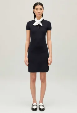 Store Navy Short Knitted Dress Women Dresses
