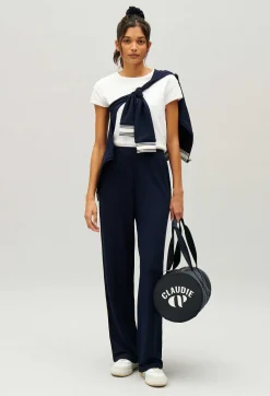 Store Navy Sports Trousers Women Jeans And Trousers
