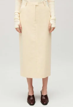 Best Pale Beige Midi Skirt Women Skirts And Shorts