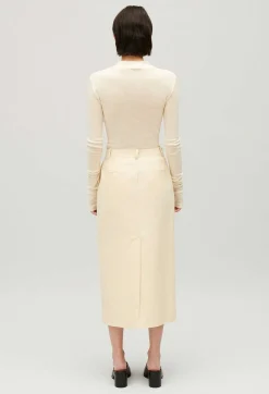 Best Pale Beige Midi Skirt Women Skirts And Shorts