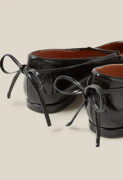 Online Patent Leather Ballet Pumps Women Sandals, Pumps And Mules