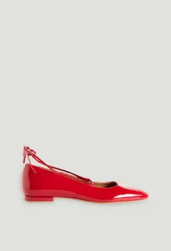 Hot Patent Leather Ballet Pumps Women Sandals, Pumps And Mules