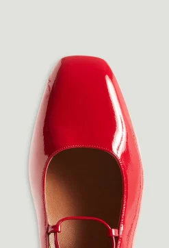 Hot Patent Leather Ballet Pumps Women Sandals, Pumps And Mules
