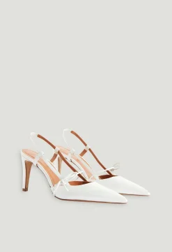 Cheap Pearly Leather Heels Women Sandals, Pumps And Mules