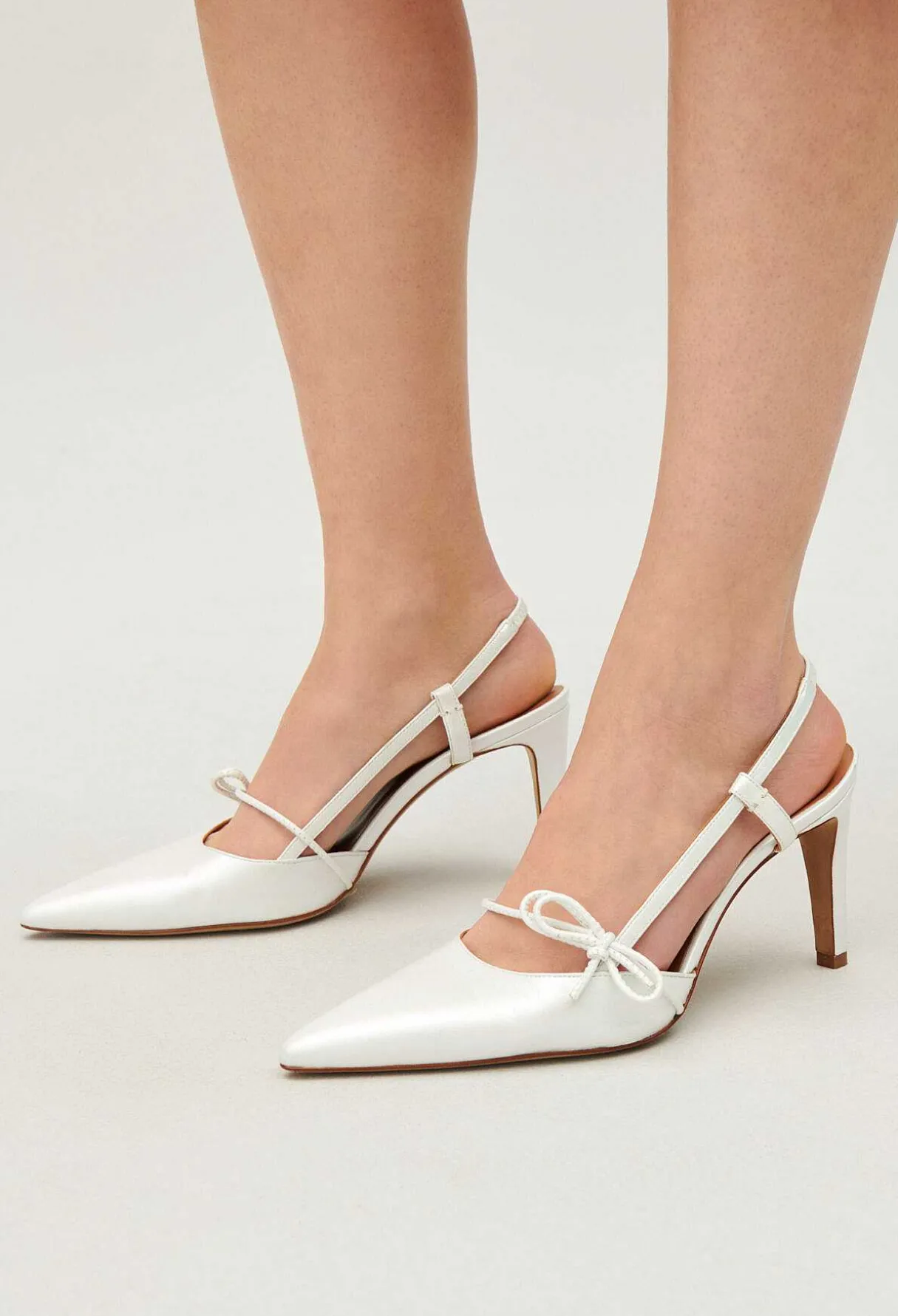 Cheap Pearly Leather Heels Women Sandals, Pumps And Mules