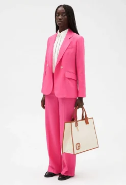 Online Pink Suit Jacket Women Blazers
