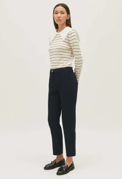 Online Plain Tailored Trousers Women Jeans And Trousers