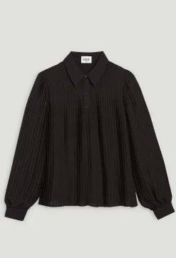 Clearance Pleated Blouse Women Tops And Shirts