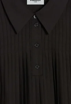 Clearance Pleated Blouse Women Tops And Shirts
