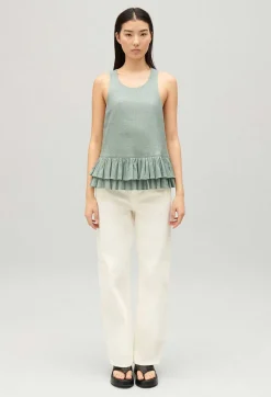 Best Sale Ruffled Crop Top Women Tops And Shirts