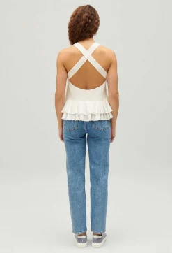 Clearance Ruffled Crop Top Women Tops And Shirts