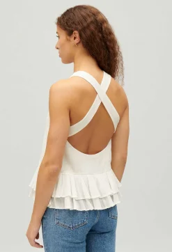 Clearance Ruffled Crop Top Women Tops And Shirts