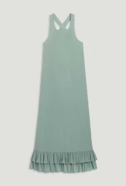 Clearance Ruffled Midi Dress Women Dresses