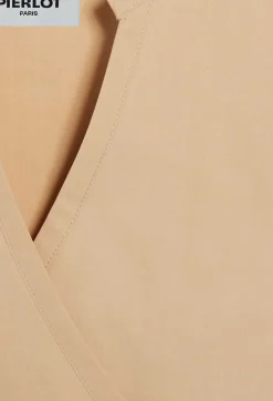 Discount Sand Wrap Blouse Women Tops And Shirts