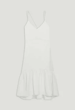 Fashion Satin Midi Dress Women Dresses