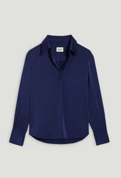 Outlet Satin-Effect Floaty Blouse Women Tops And Shirts