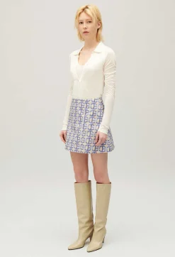 Best Sale Short A-Line Skirt With Monogram Women Skirts And Shorts