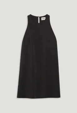 Flash Sale Short Black Button-Up Dress Women Dresses