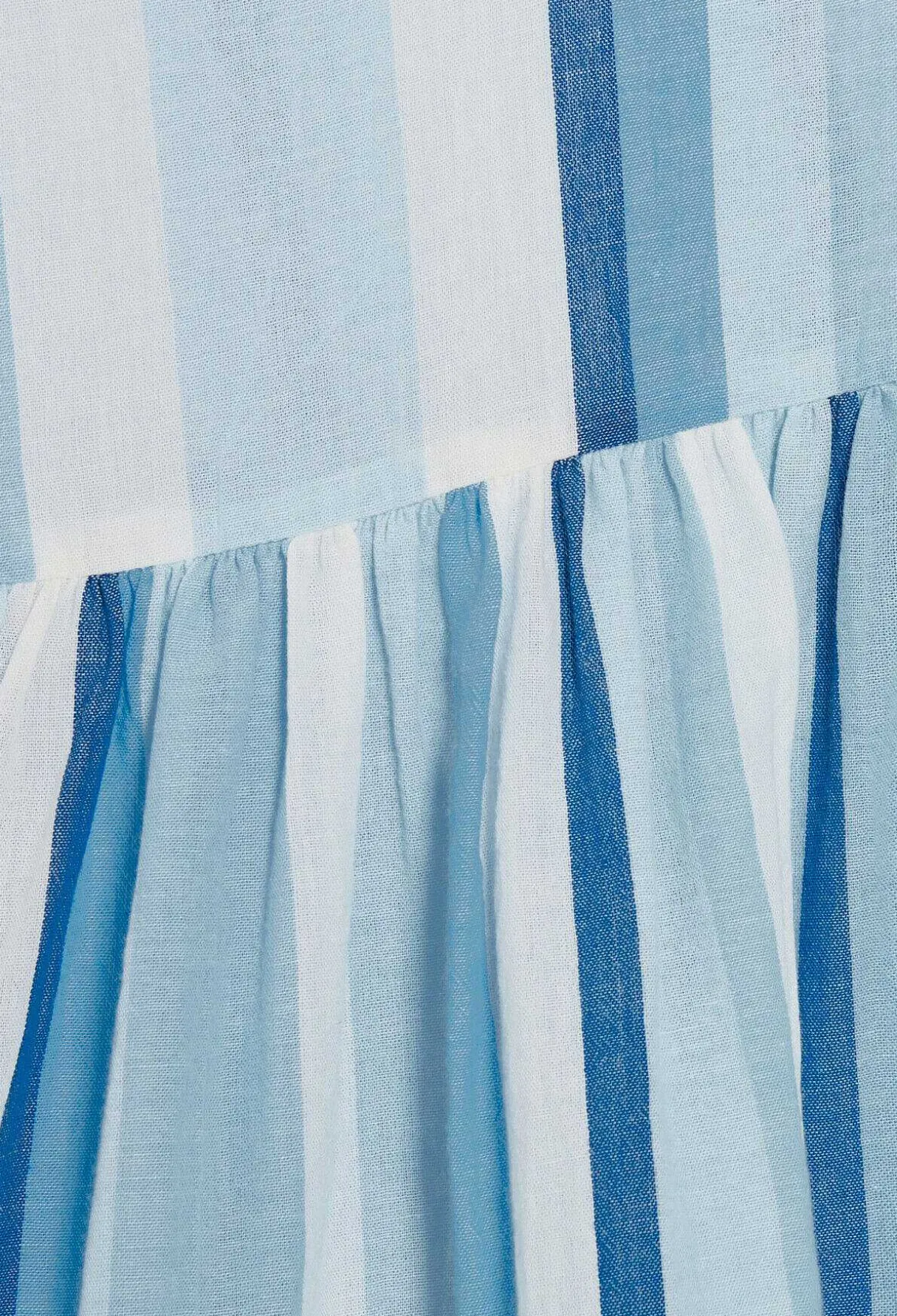 Discount Short Blue Striped Dress Women Dresses