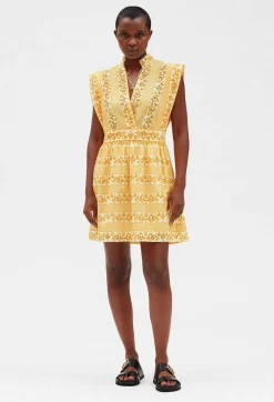 Best Short Embroidered White Cotton Dress Women Dresses