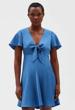 Store Short Flowing Blue Dress Women Dresses