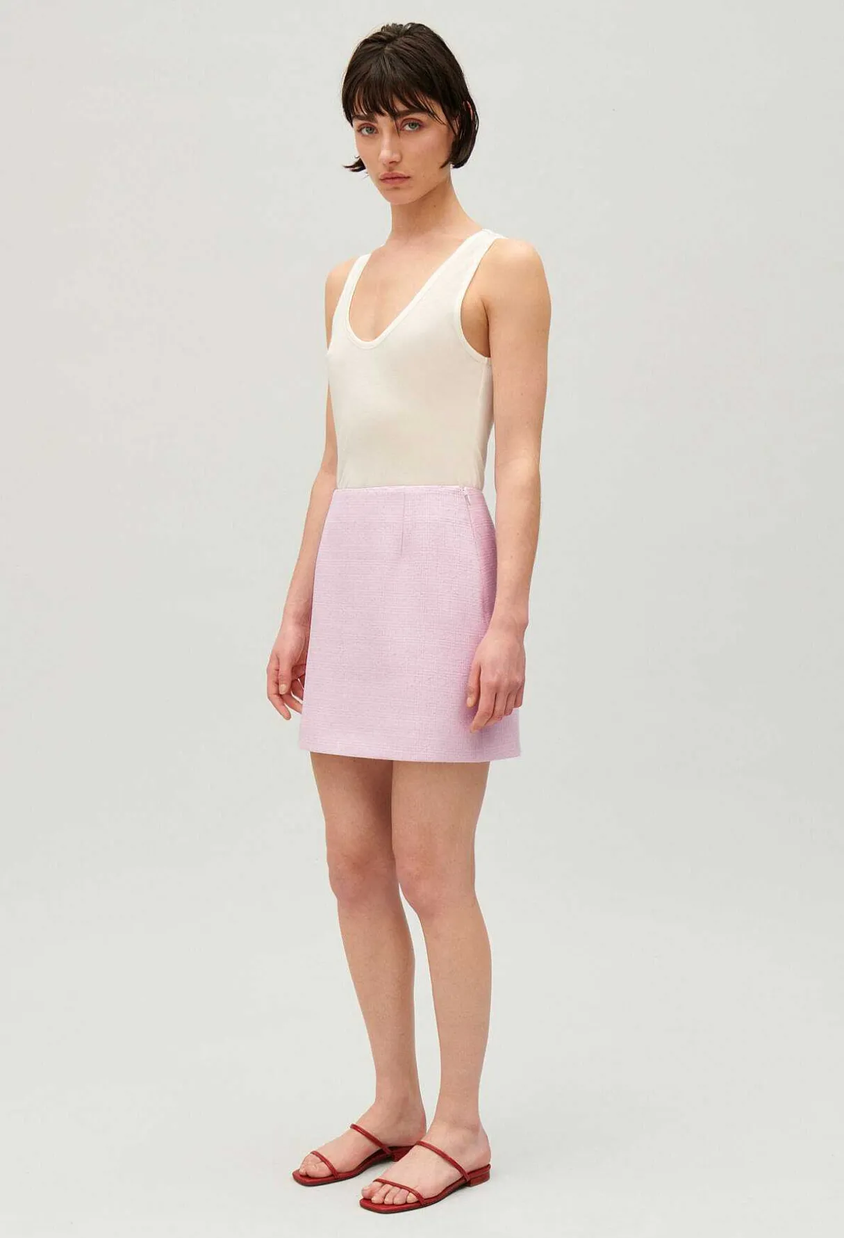 Shop Short Tweed Skirt Women Skirts And Shorts