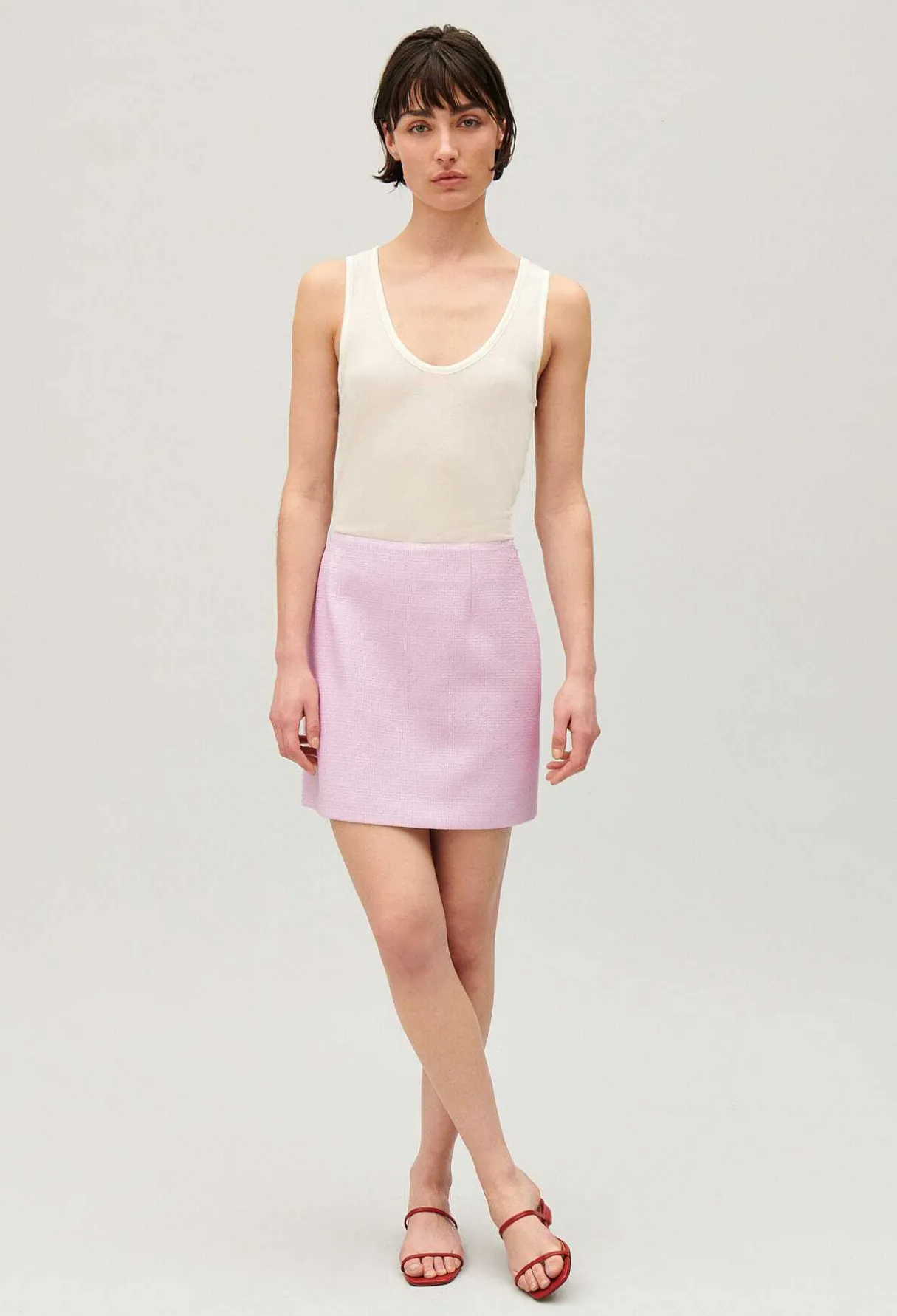 Shop Short Tweed Skirt Women Skirts And Shorts