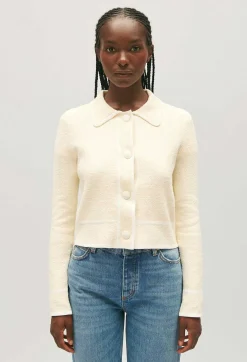 Clearance Short Waistcoat With Collar Women Sweaters And Cardigans