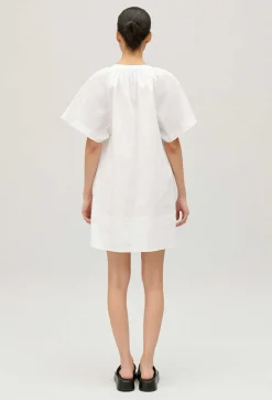Outlet Short White Lace-Up Dress Women Dresses