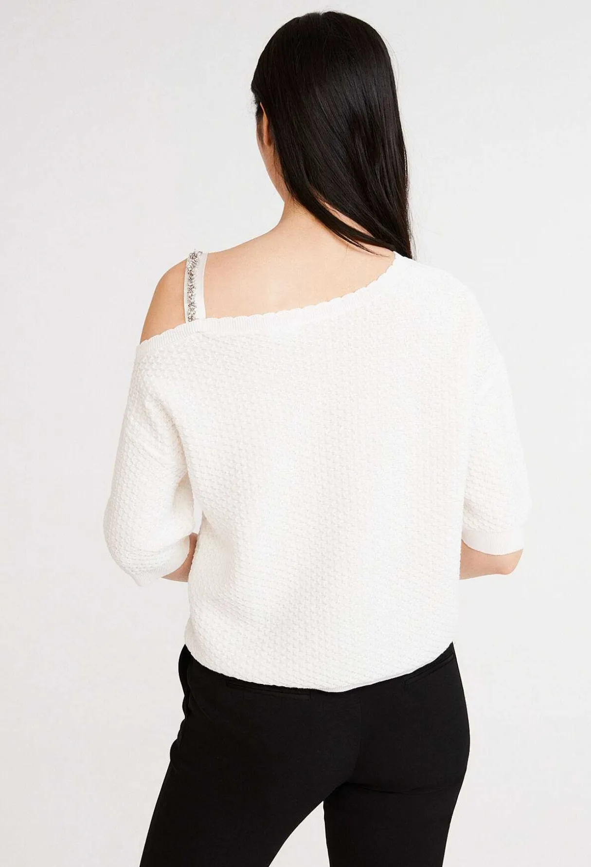 Outlet Short-Sleeved Ruffled Jumper Women Sweaters And Cardigans