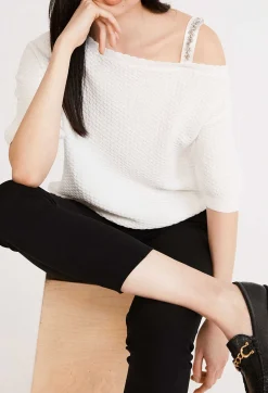 Outlet Short-Sleeved Ruffled Jumper Women Sweaters And Cardigans