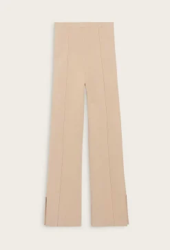 Outlet Straight Cut Trousers Slits Women Jeans And Trousers