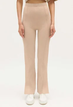 Outlet Straight Cut Trousers Slits Women Jeans And Trousers