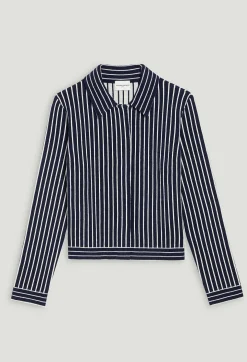 Outlet Stripy Knit Cardigan Women Sweaters And Cardigans