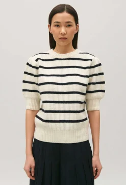 Cheap Thick Knit Breton Jumper Women Sweaters And Cardigans