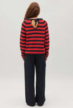 New Two-Tone Striped Jumper Women Sweaters And Cardigans