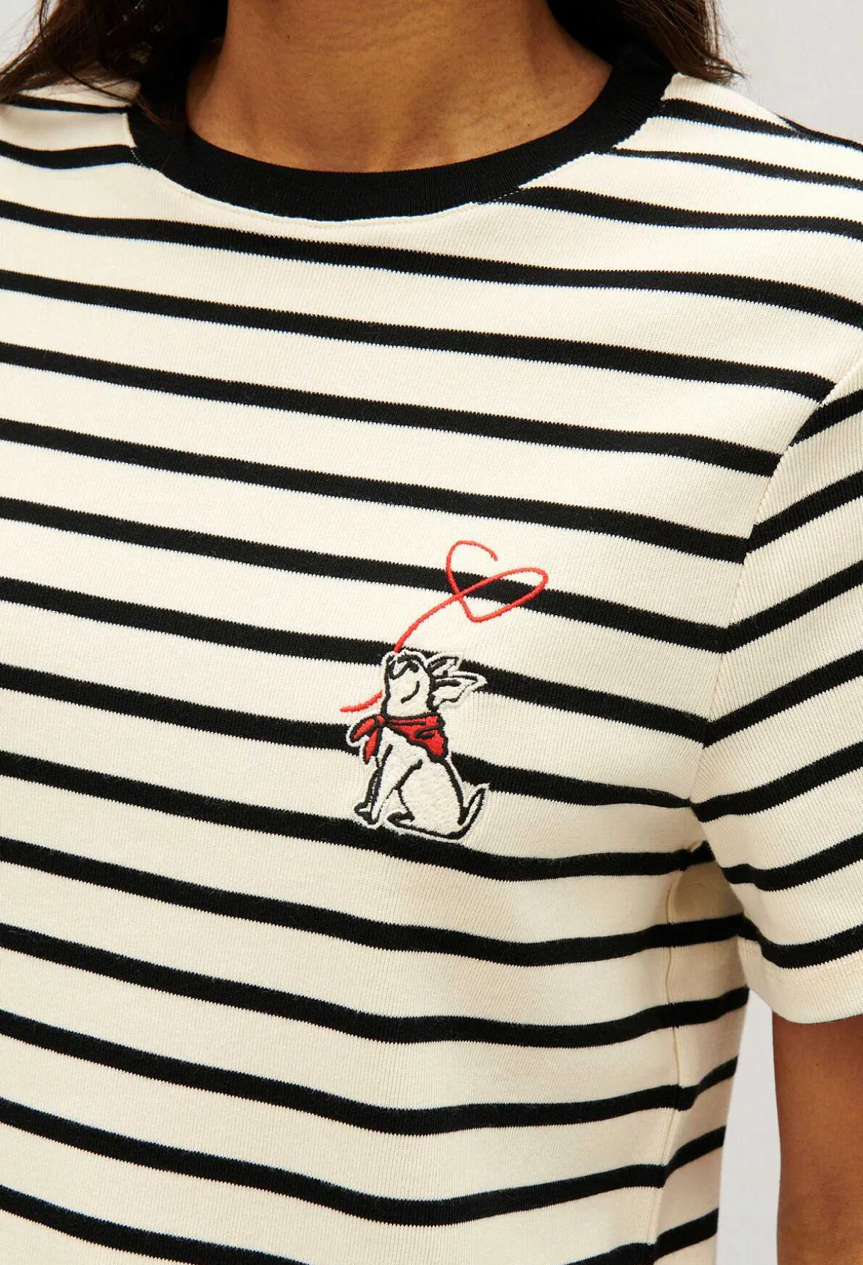 Clearance Two-Tone Stripy Breton T-Shirt Women T-Shirts