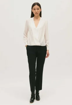 Discount V-Neck Blouse Women Tops And Shirts