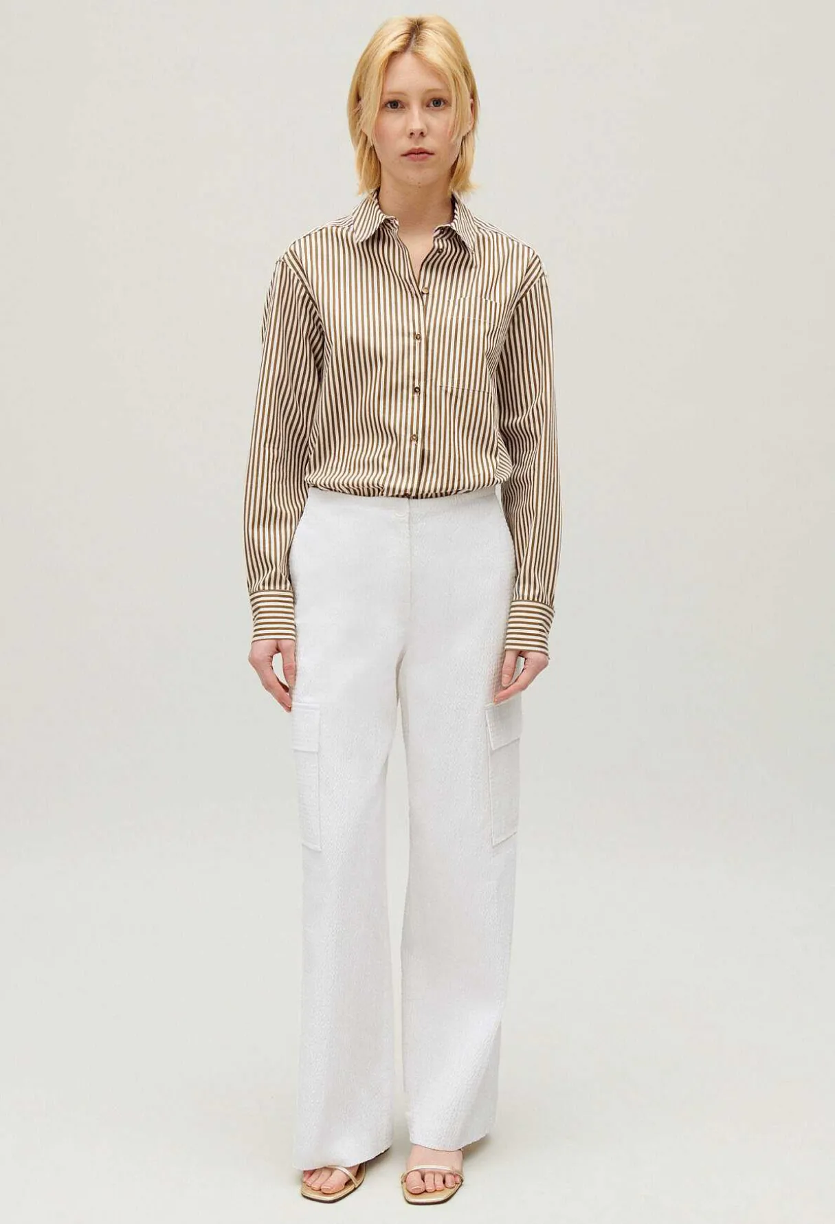 Online White Cargo Trousers Women Jeans And Trousers
