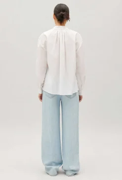 Best Sale White Poplin Shirt Women Tops And Shirts